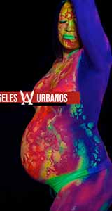 Belly Painting Neon Style bodypainting