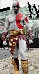 Kratos God of war bodypainting