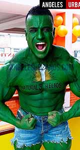 Incredible Hulk for Natural Helios bodypainting