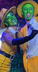 The Mask Couple bodypainting