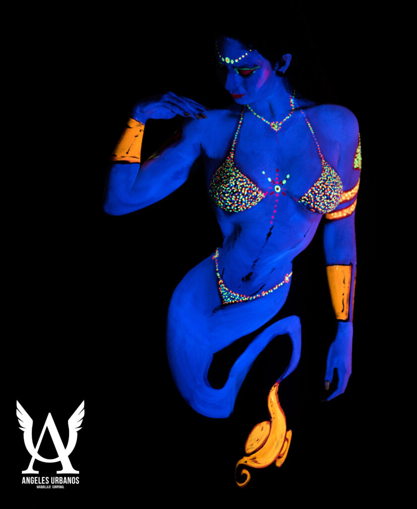 genie bodypainting