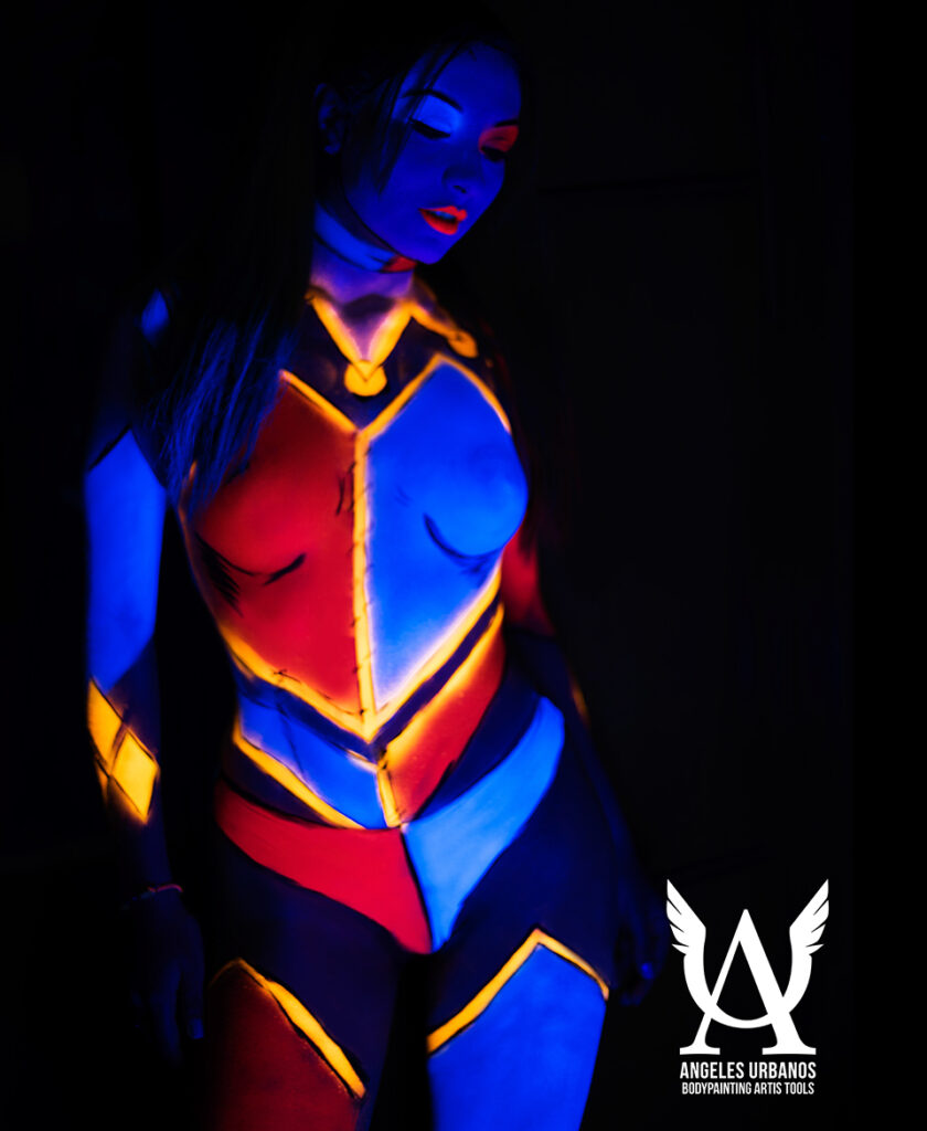 bodypainting neon