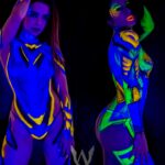 bodypainting neon colombia