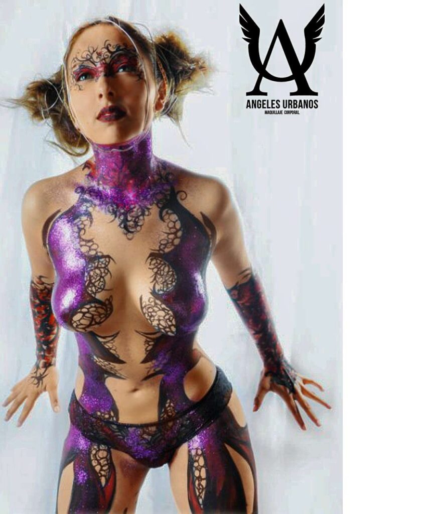 bodypainting purple